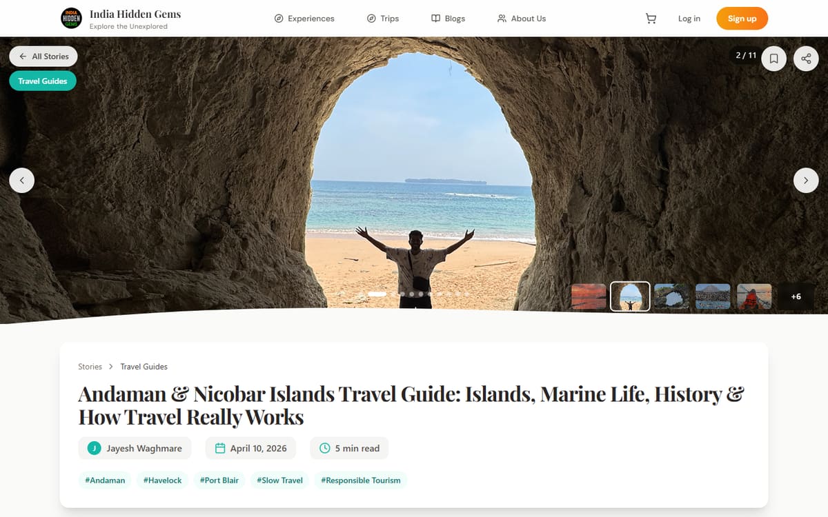 India Hidden Gems blog article on the Andaman and Nicobar Islands